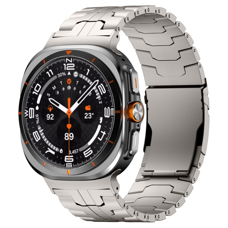For Samsung Galaxy Watch Ultra 47mm Titanium Alloy Metal Watch Band(Titanium Color) - Watch Bands by buy2fix | Online Shopping UK | buy2fix