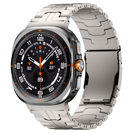 For Samsung Galaxy Watch Ultra 47mm Titanium Alloy Metal Watch Band(Titanium Color) - Watch Bands by buy2fix | Online Shopping UK | buy2fix