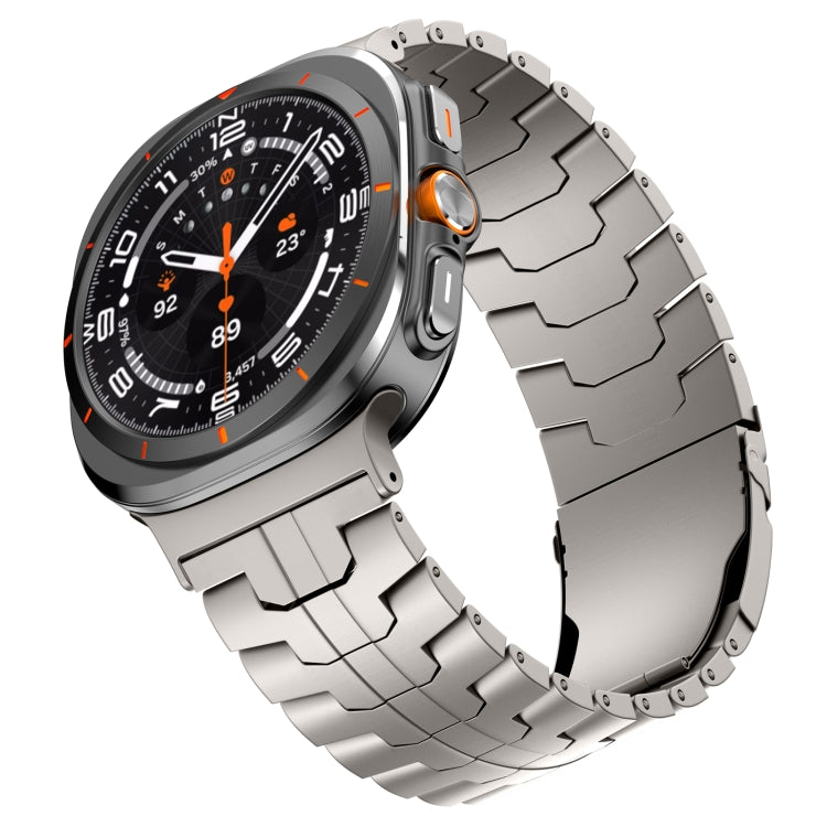 For Samsung Galaxy Watch Ultra 47mm Titanium Alloy Metal Watch Band(Titanium Color) - Watch Bands by buy2fix | Online Shopping UK | buy2fix