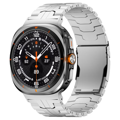 For Samsung Galaxy Watch Ultra 47mm Titanium Alloy Metal Watch Band(Silver) - Watch Bands by buy2fix | Online Shopping UK | buy2fix