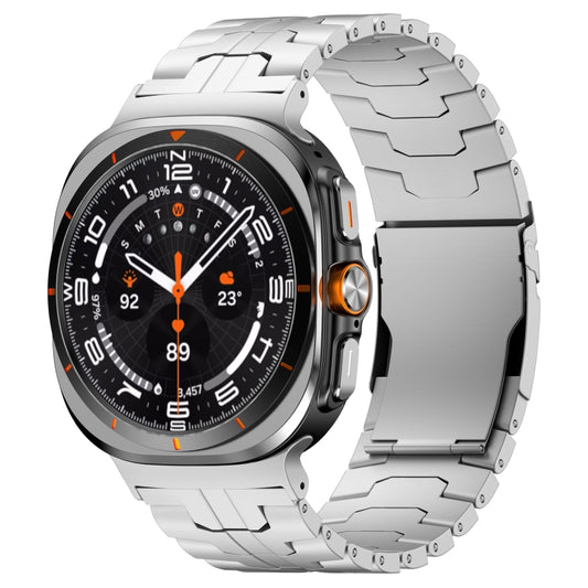 For Samsung Galaxy Watch Ultra 47mm Titanium Alloy Metal Watch Band(Silver) - Watch Bands by buy2fix | Online Shopping UK | buy2fix