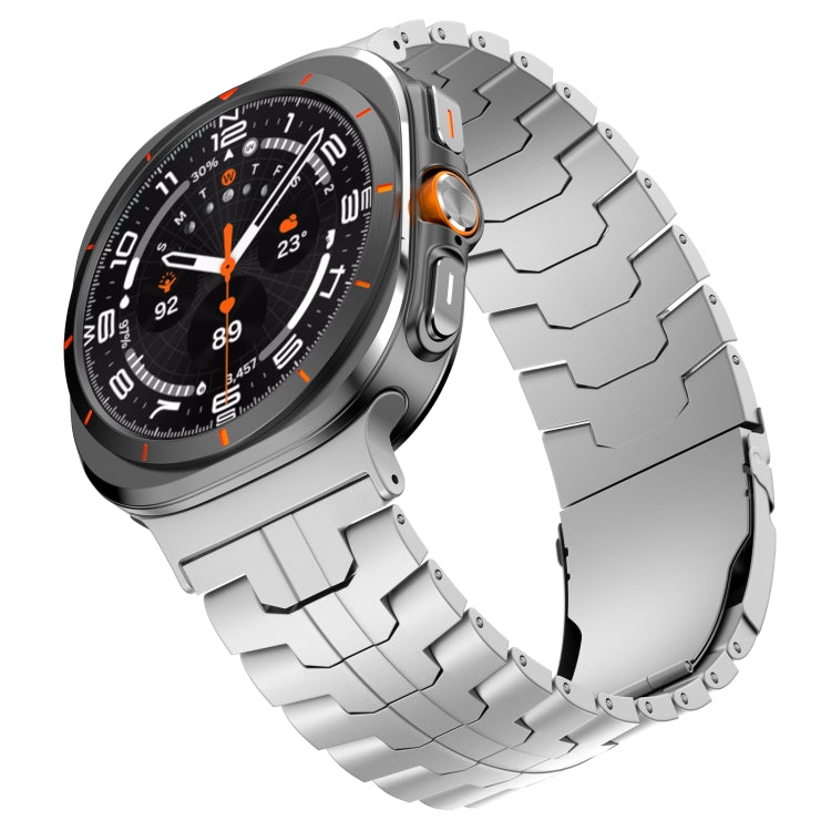 For Samsung Galaxy Watch Ultra 47mm Titanium Alloy Metal Watch Band(Silver) - Watch Bands by buy2fix | Online Shopping UK | buy2fix
