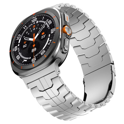 For Samsung Galaxy Watch Ultra 47mm Titanium Alloy Metal Watch Band(Silver) - Watch Bands by buy2fix | Online Shopping UK | buy2fix