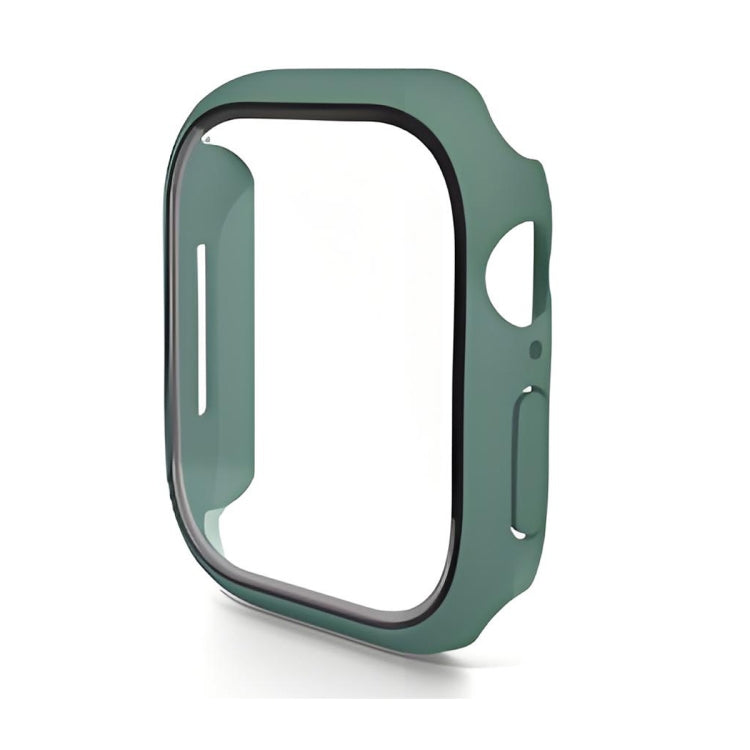 For Apple Watch Series 11 / 10 46mm ENKAY Hat-Prince PC Tempered Glass Film Integrated Watch Case(Dark Green) by ENKAY