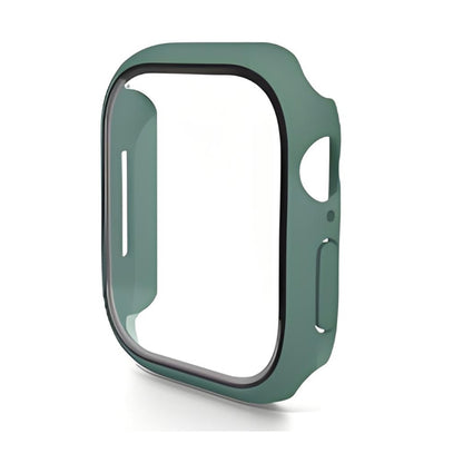 For Apple Watch Series 11 / 10 46mm ENKAY Hat-Prince PC Tempered Glass Film Integrated Watch Case(Dark Green) by ENKAY