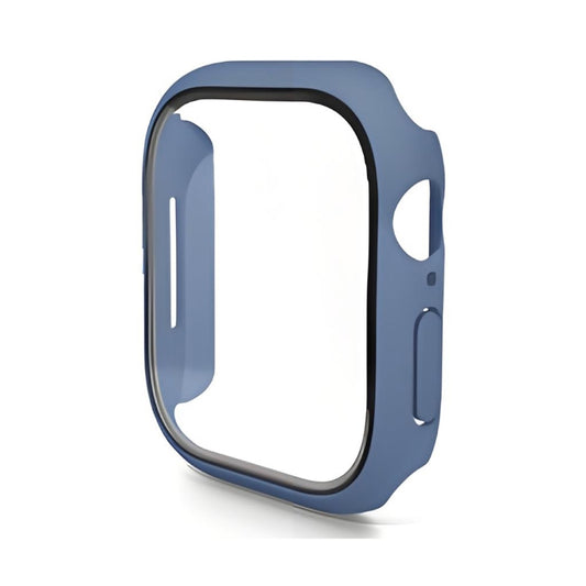 For Apple Watch Series 11 / 10 46mm ENKAY Hat-Prince PC Tempered Glass Film Integrated Watch Case(Grey Blue) by ENKAY