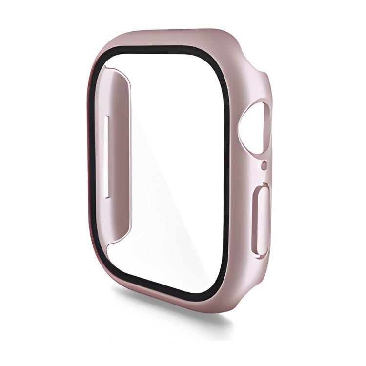 For Apple Watch Series 11 / 10 42mm ENKAY Hat-Prince PC Tempered Glass Film Integrated Watch Case(Rose Gold) by ENKAY