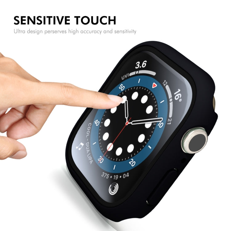 For Apple Watch Series 11 / 10 46mm ENKAY Hat-Prince PC Tempered Glass Film Integrated Watch Case(Midnight Blue) by ENKAY