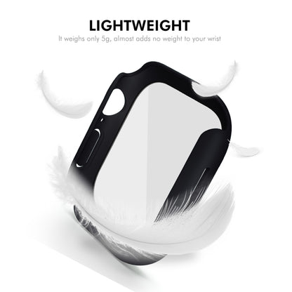 For Apple Watch Series 11 / 10 46mm ENKAY Hat-Prince PC Tempered Glass Film Integrated Watch Case(Pink) by ENKAY