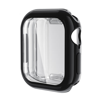 For Apple Watch Series 11 / 10 46mm ENKAY Hat-Prince Electroplated Soft TPU Case with Screen Film(Black) by ENKAY
