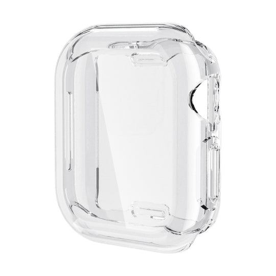 For Apple Watch Series 11 / 10 46mm ENKAY Hat-Prince Electroplated Soft TPU Case with Screen Film(Transparent)