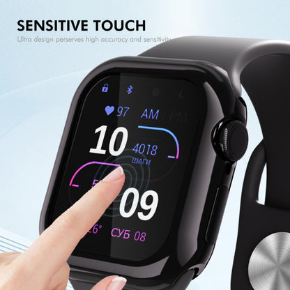 For Apple Watch Series 11 / 10 42mm ENKAY Hat-Prince Electroplated Soft TPU Case with Screen Film(Transparent) by ENKAY