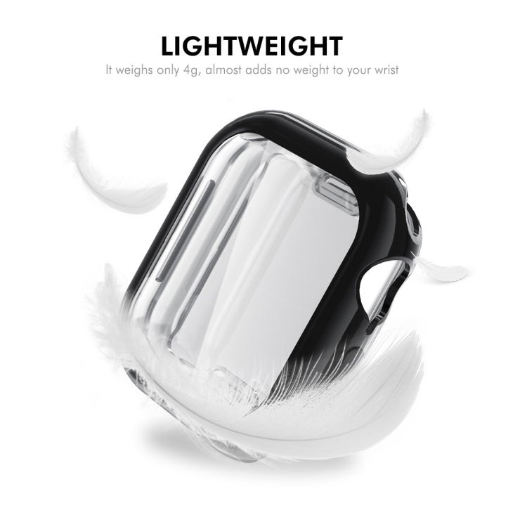 For Apple Watch Series 11 / 10 46mm ENKAY Hat-Prince Electroplated Soft TPU Case with Screen Film(Golden) by ENKAY