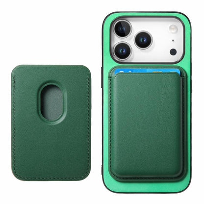 For iPhone 17 Pro Max Retro Magsafe Card Bag PU Back Cover Phone Case(Green) - iPhone 17 Pro Max Cases by buy2fix | Online Shopping UK | buy2fix