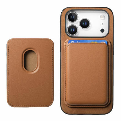 For iPhone 17 Pro Max Retro Magsafe Card Bag PU Back Cover Phone Case(Brown) - iPhone 17 Pro Max Cases by buy2fix | Online Shopping UK | buy2fix