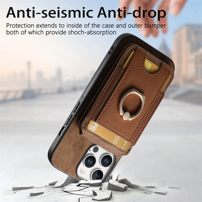 For iPhone 16 Pro Max Retro Splitable Magnetic Stand Card Bag Leather Phone Case(Brown) - iPhone 16 Pro Max Cases by buy2fix | Online Shopping UK | buy2fix