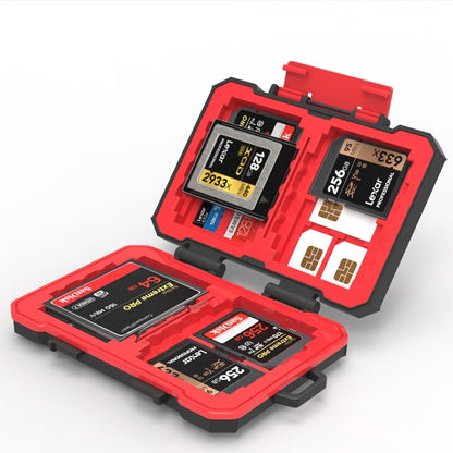 Desiontal SD / TF / XQD / CF / SIM / TF Storage Card Memory Card Organizer Outdoor Portable Waterproof Box by buy2fix