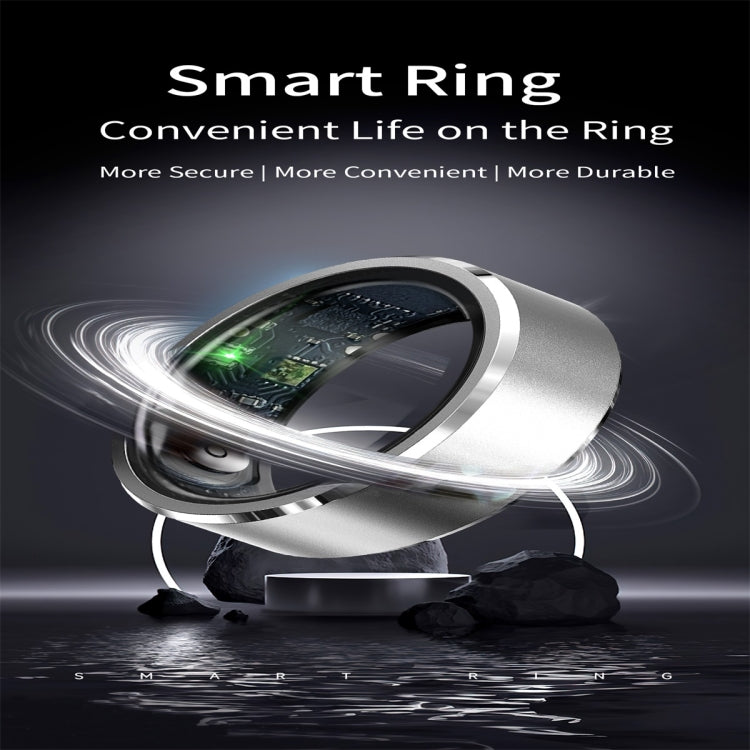 R5 SIZE 8 Smart Ring, Support Health Monitoring / Multiple Sports Modes(Gold) by buy2fix