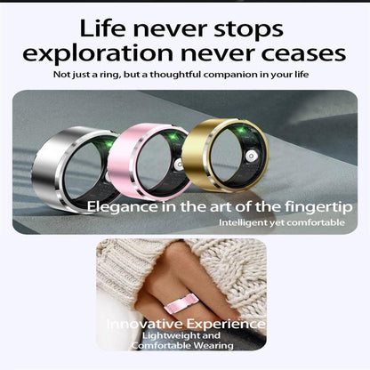 R5 SIZE 8 Smart Ring, Support Health Monitoring / Multiple Sports Modes(Silver) - Smart Rings / Smart Telephones by buy2fix | Online Shopping UK | buy2fix