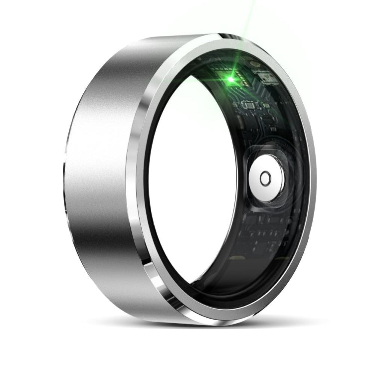 R5 SIZE 9 Smart Ring, Support Health Monitoring / Multiple Sports Modes(Silver) by buy2fix