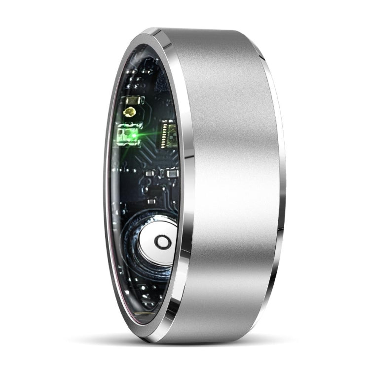 R5 SIZE 9 Smart Ring, Support Health Monitoring / Multiple Sports Modes(Silver) by buy2fix