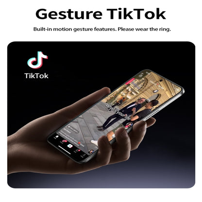 R5 SIZE 12 Smart Ring, Support Health Monitoring / Multiple Sports Modes(Gold) by buy2fix