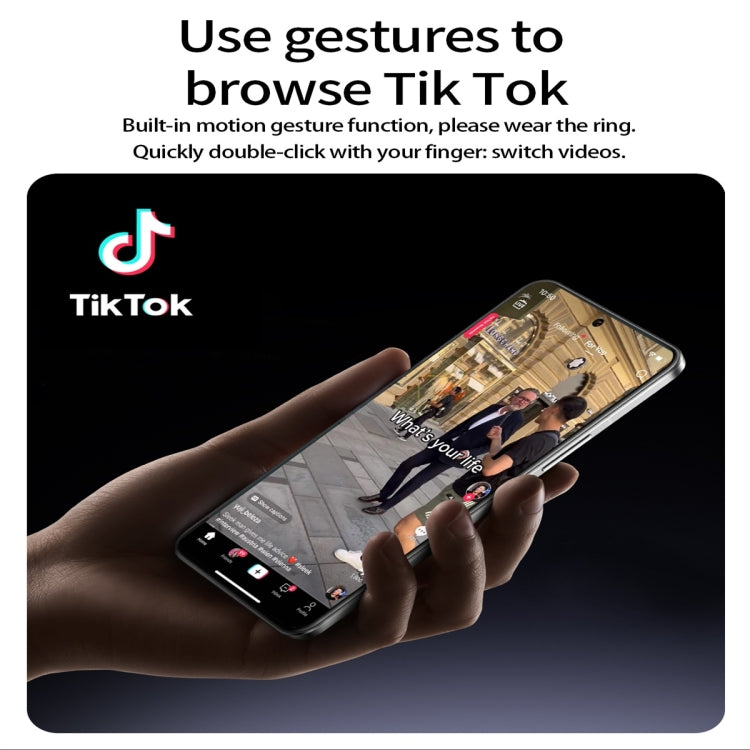 R9 SIZE 9 Smart Ring, Support Health Monitoring / Gesture Control / Somatosensory Games(Black) by buy2fix