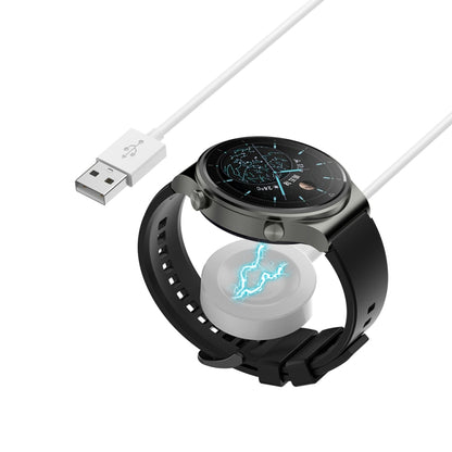 For Huawei Watch GT5 46mm USB Interface Split Type Smart Watch Charging Cable, Length: 1m(White) - Charger by buy2fix | Online Shopping UK | buy2fix