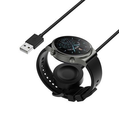 For Huawei Watch GT5 Pro 42mm USB Interface Split Type Smart Watch Charging Cable, Length: 1m(Black) - Charger by buy2fix | Online Shopping UK | buy2fix
