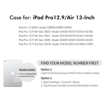 For iPad Pro 12.9 2022/ Air 13 2025 / 2024 ENKAY 360 Rotation TPU Leather Smart Tablet Case with Pen Slot(Beige) - iPad Air 13 2025 / 2024 Cases by ENKAY | Online Shopping UK | buy2fix