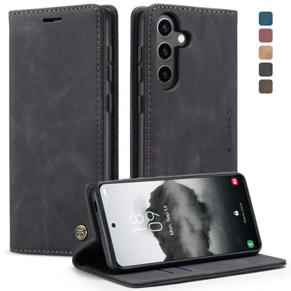For Samsung Galaxy S24 FE 5G CaseMe 013 Multifunctional Horizontal Flip Leather Phone Case(Black) - Galaxy S24 FE 5G Cases by CaseMe | Online Shopping UK | buy2fix