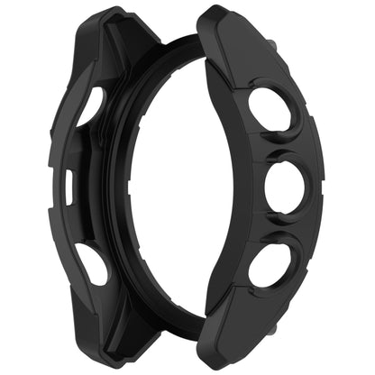 For Garmin Fenix 8 AMOLED 51mm Armor Hollow TPU Half Coverage Watch Protective Case(Black) - Watch Cases by buy2fix | Online Shopping UK | buy2fix