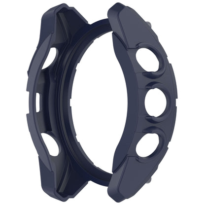 For Garmin Fenix 8 AMOLED 47mm Armor Hollow TPU Half Coverage Watch Protective Case(Midnight Blue) - Watch Cases by buy2fix | Online Shopping UK | buy2fix