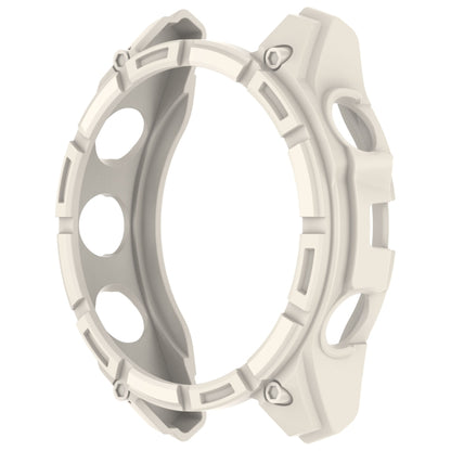 For Garmin Fenix 8 AMOLED 47mm Armor Hollow TPU Half Coverage Watch Protective Case(Starlight) - Watch Cases by buy2fix | Online Shopping UK | buy2fix