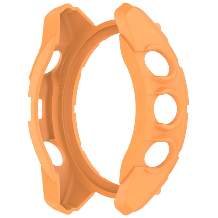 For Garmin Fenix 8 AMOLED 43mm Armor Hollow TPU Half Coverage Watch Protective Case(Orange) - Watch Cases by buy2fix | Online Shopping UK | buy2fix