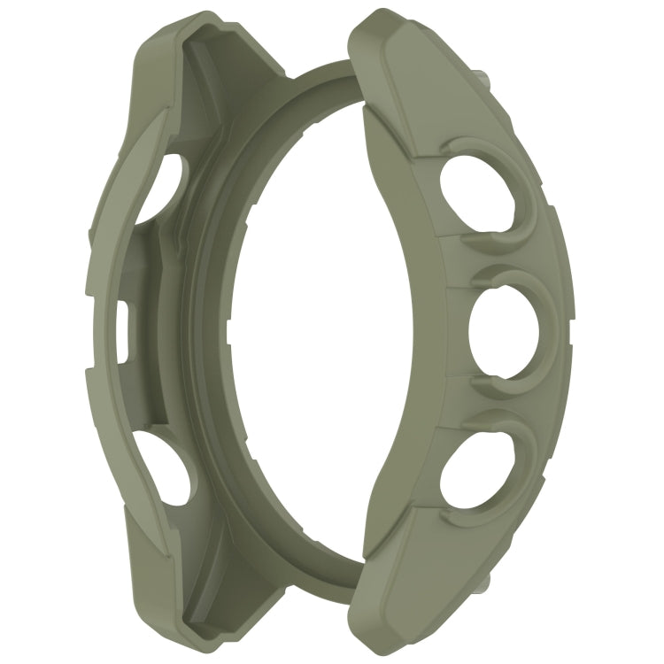For Garmin Fenix 8 AMOLED 43mm Armor Hollow TPU Half Coverage Watch Protective Case(Juugle Green) - Watch Cases by buy2fix | Online Shopping UK | buy2fix