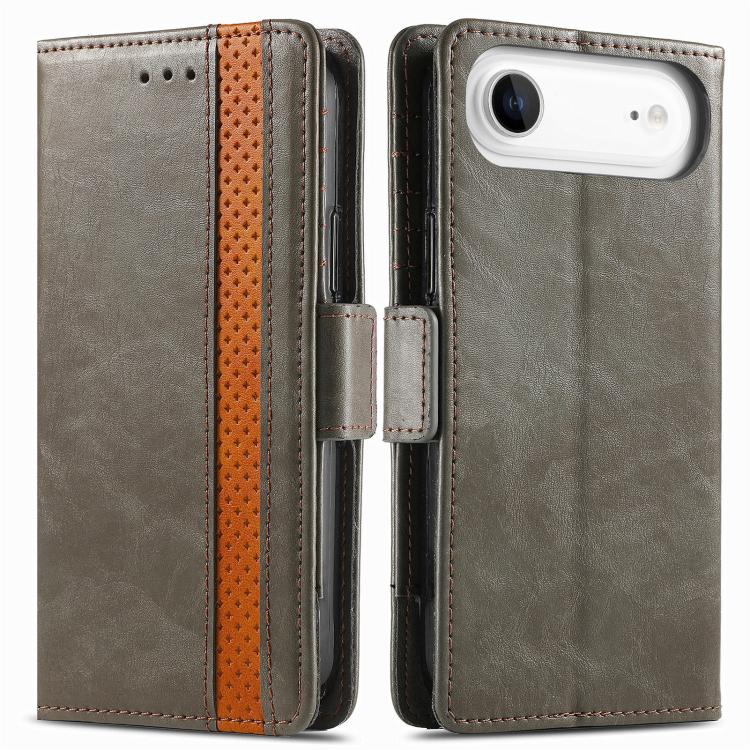For iPhone Air CaseNeo Splicing Dual Magnetic Buckle Leather Phone Case(Gray) - iPhone Air Cases by buy2fix | Online Shopping UK | buy2fix