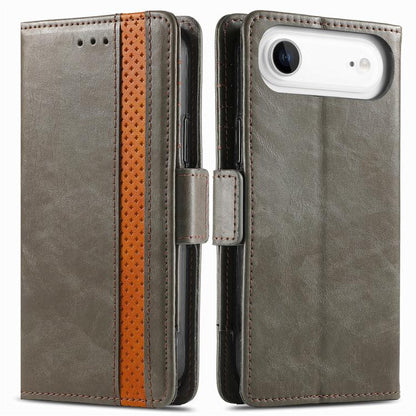 For iPhone Air CaseNeo Splicing Dual Magnetic Buckle Leather Phone Case(Gray) - iPhone Air Cases by buy2fix | Online Shopping UK | buy2fix