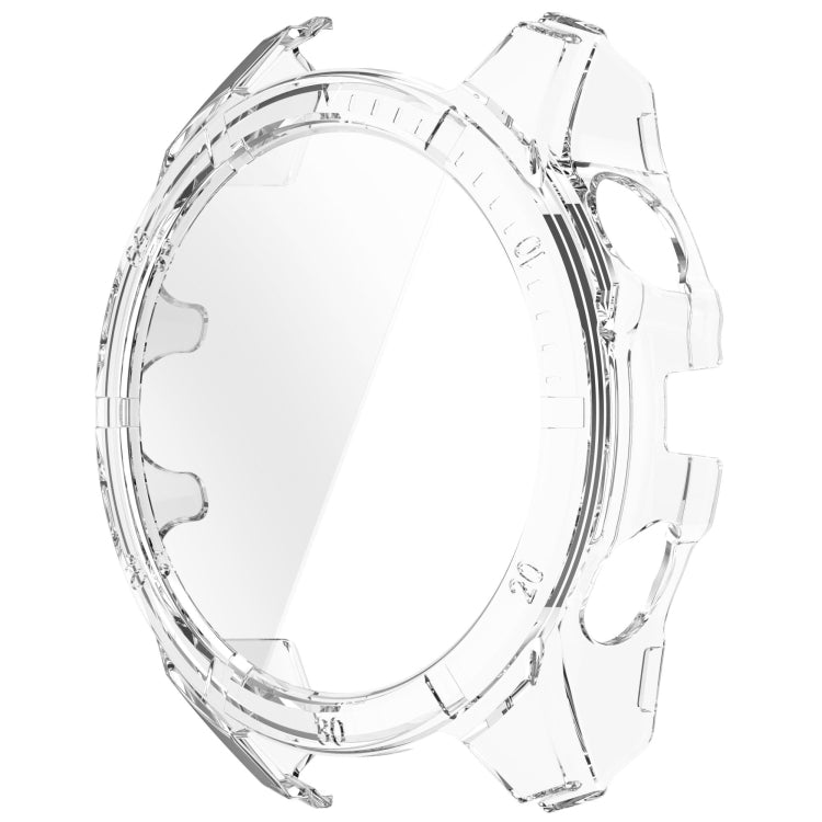 For Garmin Fenix 8 AMOLED 51mm Tempered Glass Film Integrated PC Watch Case(Transparent) - Watch Cases by buy2fix | Online Shopping UK | buy2fix