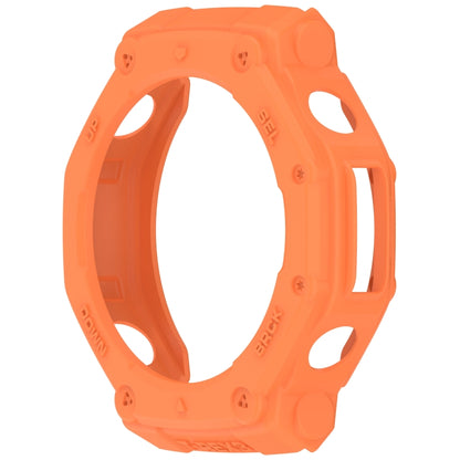 For Amazfit T-Rex3 Armor Hollow TPU Half Coverage Watch Case(Orange) - Watch Cases by buy2fix | Online Shopping UK | buy2fix