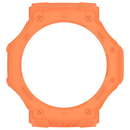 For Amazfit T-Rex3 Armor Hollow TPU Half Coverage Watch Case(Orange) - Watch Cases by buy2fix | Online Shopping UK | buy2fix