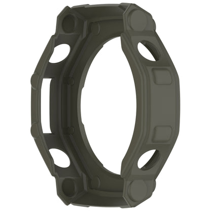 For Amazfit T-Rex3 Armor Hollow TPU Half Coverage Watch Case(Juugle Green) - Watch Cases by buy2fix | Online Shopping UK | buy2fix