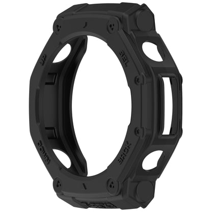 For Amazfit T-Rex3 Armor Hollow TPU Half Coverage Watch Case(Black) - Watch Cases by buy2fix | Online Shopping UK | buy2fix
