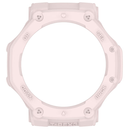 For Amazfit T-Rex3 Armor Hollow TPU Half Coverage Watch Case(Light Pink) - Watch Cases by buy2fix | Online Shopping UK | buy2fix