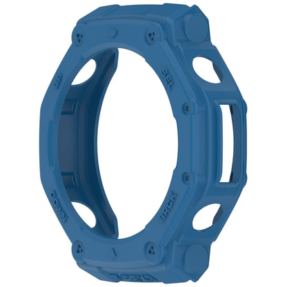 For Amazfit T-Rex3 Armor Hollow TPU Half Coverage Watch Case(Dark Blue) - Watch Cases by buy2fix | Online Shopping UK | buy2fix