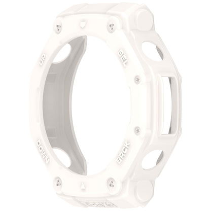For Amazfit T-Rex3 Armor Hollow TPU Half Coverage Watch Case(Ivory White) - Watch Cases by buy2fix | Online Shopping UK | buy2fix