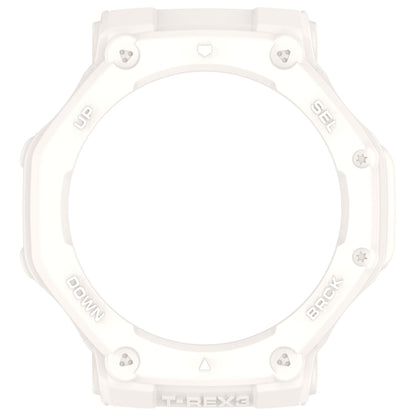 For Amazfit T-Rex3 Armor Hollow TPU Half Coverage Watch Case(Ivory White) - Watch Cases by buy2fix | Online Shopping UK | buy2fix