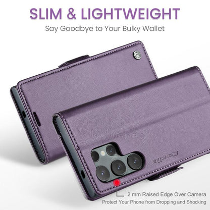 For Samsung Galaxy S25 Ultra 5G CaseMe 023 Butterfly Buckle Litchi Texture RFID Anti-theft Leather Phone Case(Purple) - Galaxy S25 Ultra 5G Cases by CaseMe | Online Shopping UK | buy2fix