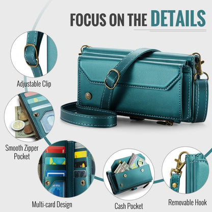 For Samsung Galaxy A56 5G CaseMe C36 Card Slots Zipper Wallet RFID Anti-theft Leather Phone Case(Blue) - Galaxy Phone Cases by CaseMe | Online Shopping UK | buy2fix