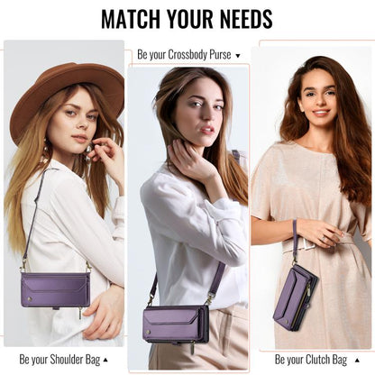 For Samsung Galaxy A56 5G CaseMe C36 Card Slots Zipper Wallet RFID Anti-theft Leather Phone Case(Purple) - Galaxy Phone Cases by CaseMe | Online Shopping UK | buy2fix
